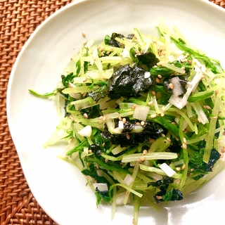 やみつき⁈水菜の焼き海苔ナムル